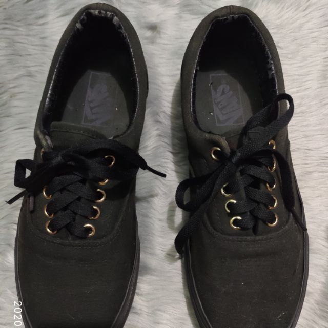 Original Vans Era Gold Mono Black Size 9Womens 7.5Mens