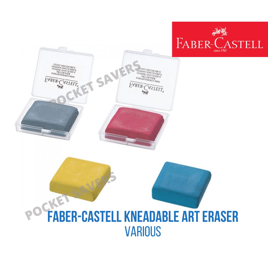 FABER CASTELL Kneadable Art Eraser (Kneaded, Assorted Colors