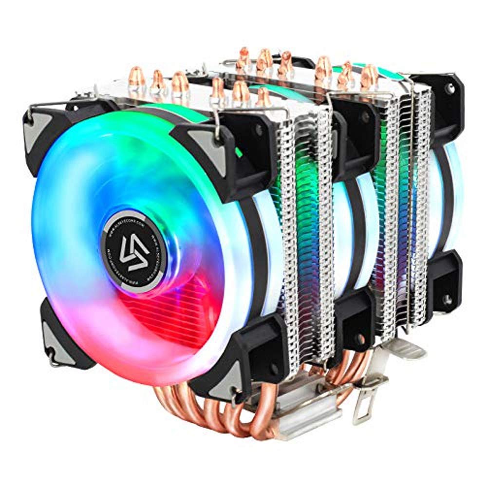 Alseye AS-GH906-3 DR90 90mm CPU Fan with 6 Heatpipes Air Cooler with 4 ...