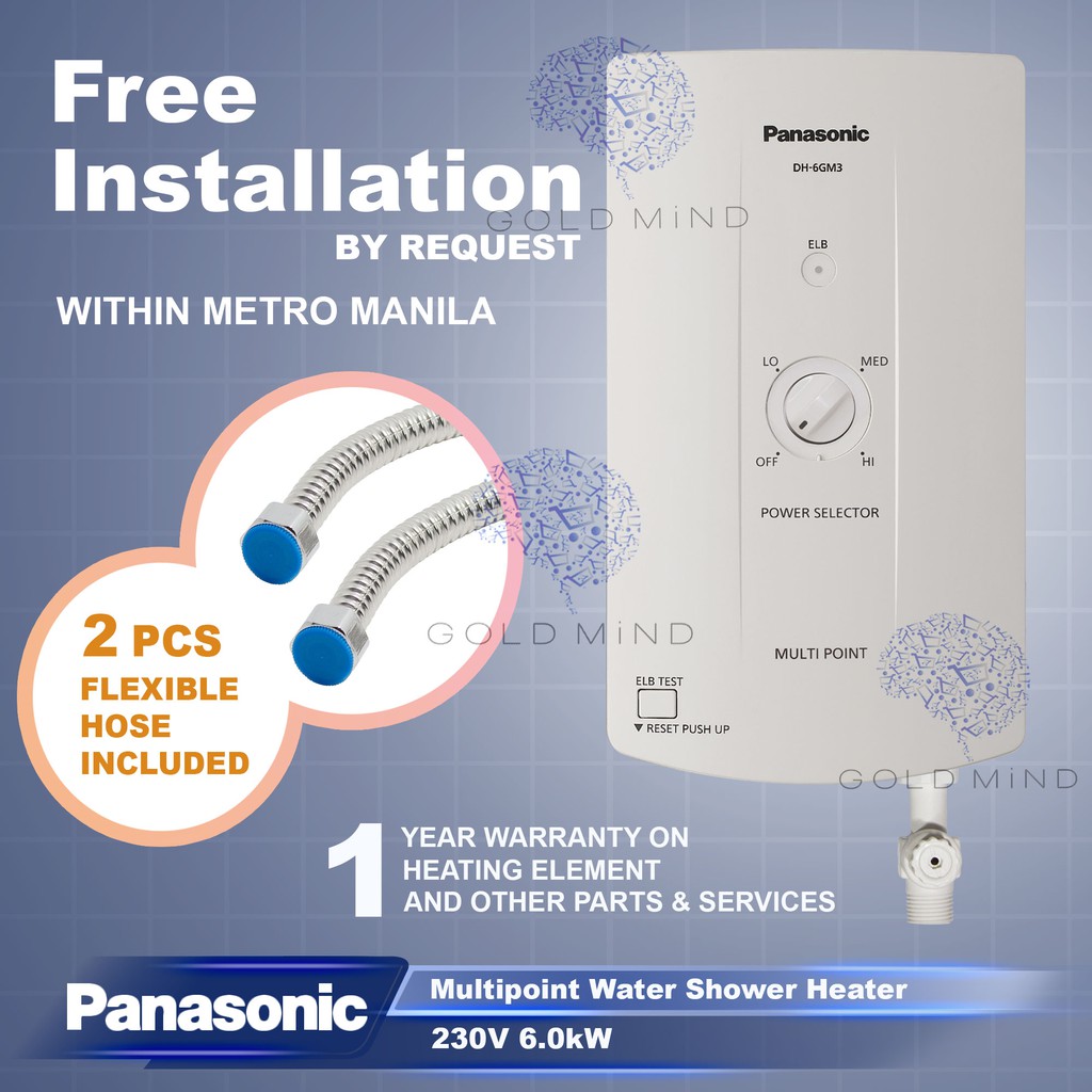 Panasonic Dh-6Gm3P Multi Point Water Heater | Shopee Philippines