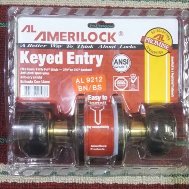 Amerilock Doorknob / Lockset AL9212