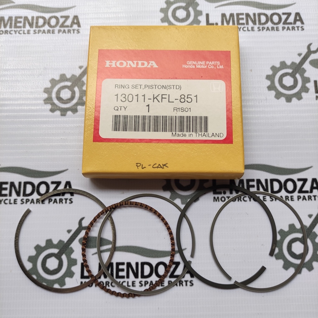 Honda XRM 110 Wave 100 Piston Ring Set Standard Genuine 13011 KFL 851 Shopee Philippines