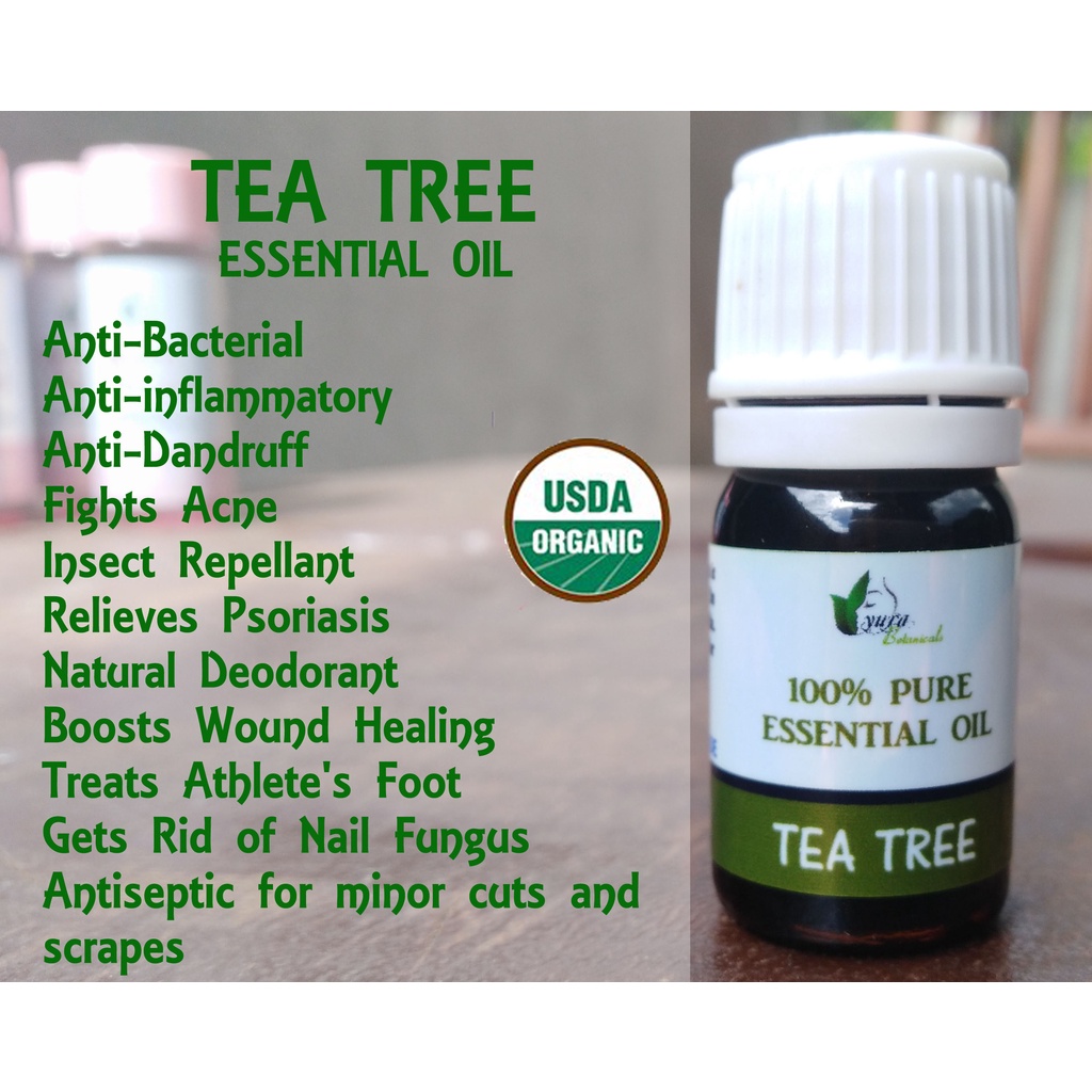 Tea Tree Essential Oil for Acne, psoriasis, dandruff, wound healing