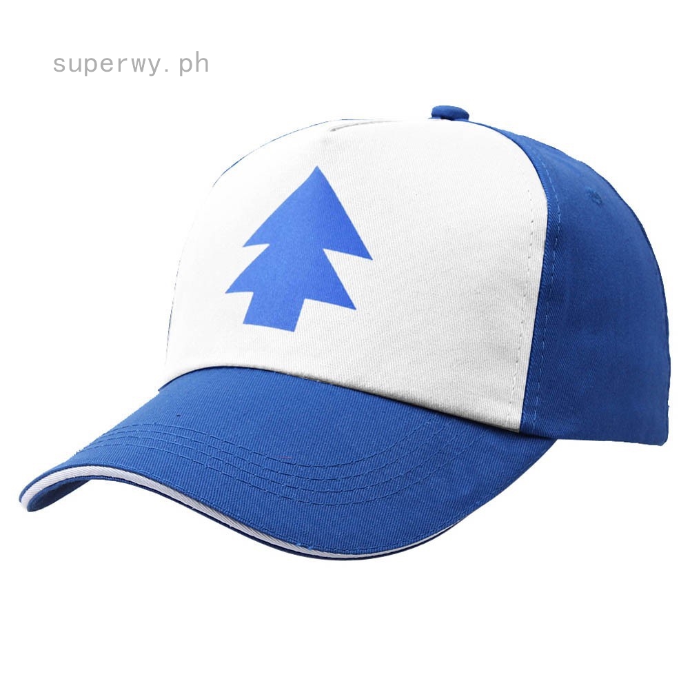 Unisex Women Men Curved Bill BLUE PINE TREE Dipper Gravity Falls Cartoon Hat Cap