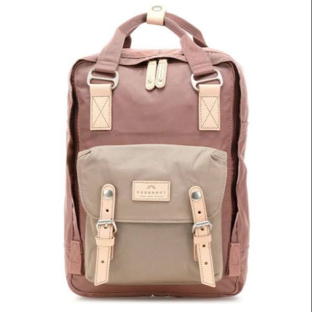 Doughnut Macaroon Backpack New Logo Chestnut x Almond School