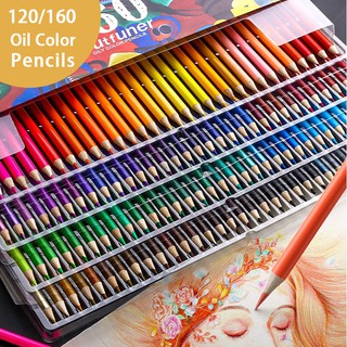 Flowood Oily Colored Pencil 160-Color Set Professional Sketch