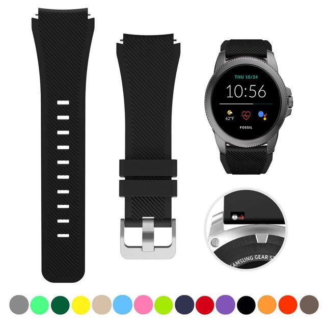 Fossil Gen 6 Men SmartWatch strap Fossil Julianna HR Gen 5 The Carlyle HR Gen 5 Garrett HR Gen 5 Smart Watch strap Silicone strap Fossil Gen 5e 44mm strap Shopee Philippines