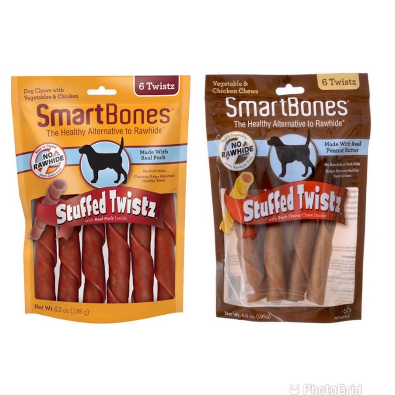 Smart Bones Dog Treats (No Rawhide) Stuffed Twists Shopee Philippines