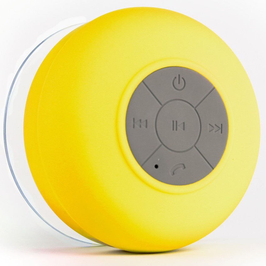 Sound Bytes Water Resistant Silicone Bluetooth Speaker (Yellow ...