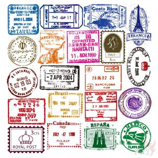 Retro Vintage Stamps Series 01 Transparent Stickers 50Pcs/Set DIY ...