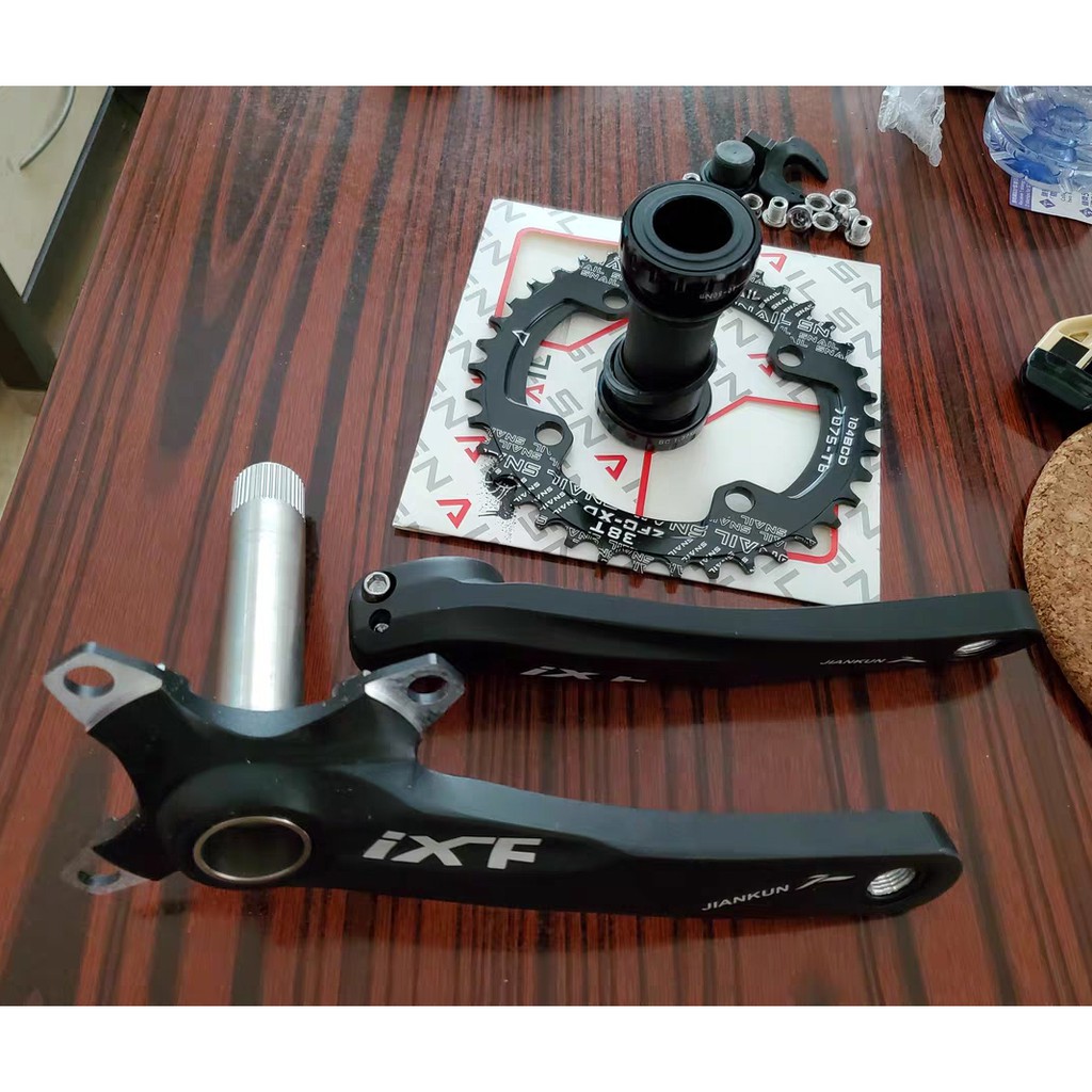 IXF Bicycle Crank Set 3 in1 104 BCD 32-38t CNC Untralight Crank Arm MTB ...