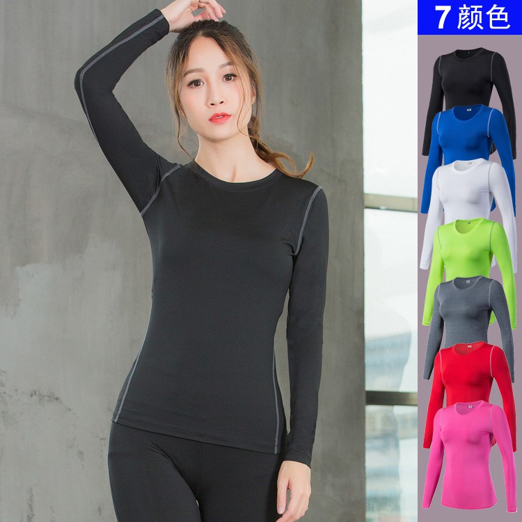 Women's Dry Fit Long Sleeve Shirt Running Athletic T-Shirt Workout Tops