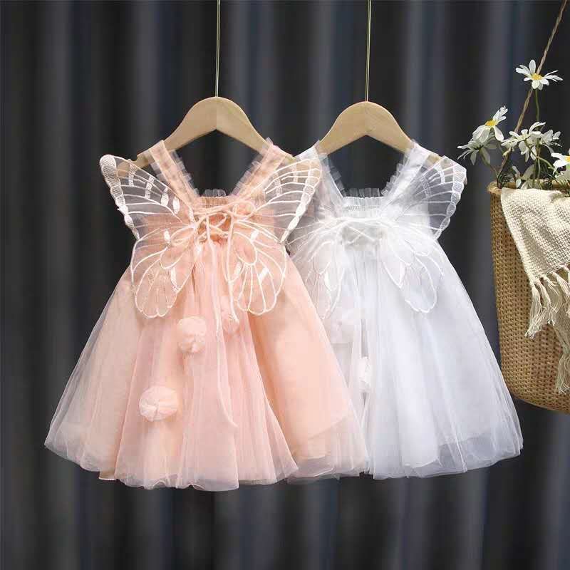 princess polly baby blue dress Off White Silky Satin Butterfly Applique Frock for Girls