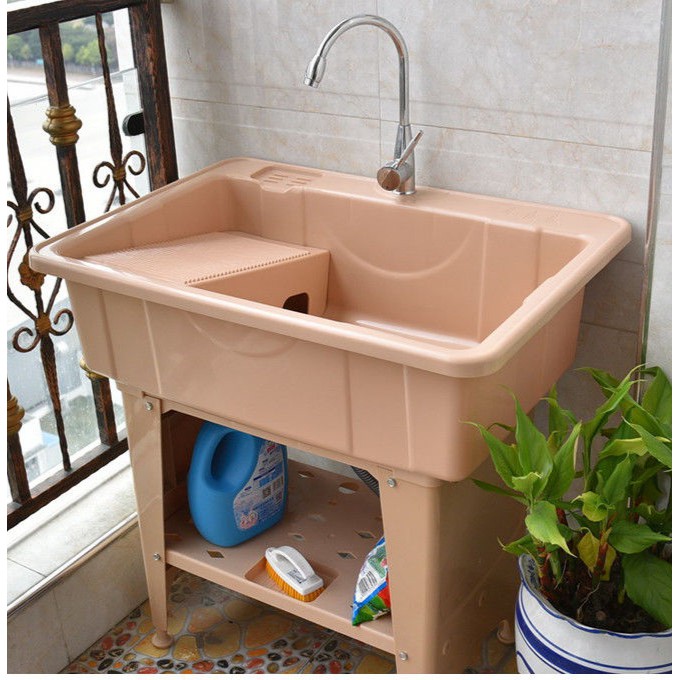 Plastic wash basin clearance sink