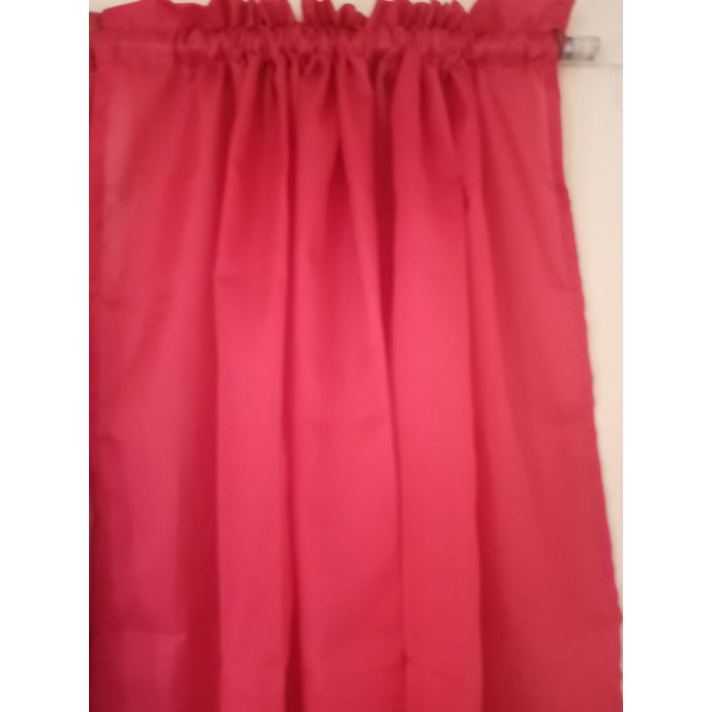 Plain Curtains/Non-Ring Curtain 70 inches and 80 inches Length | Shopee ...