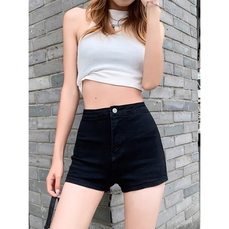 Dark high outlet waisted denim shorts