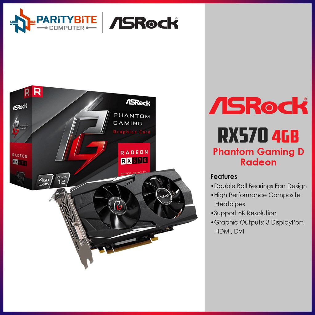 Asrock phantom gaming online d radeon rx570 8g