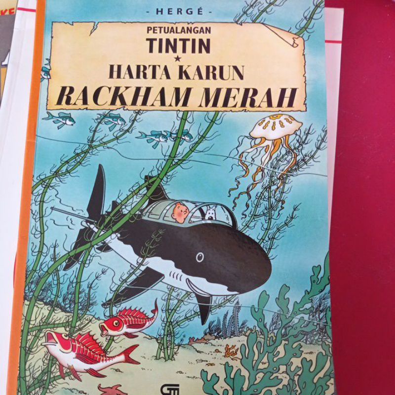 MERAH Red rackham's treasure tintin comic | Shopee Philippines