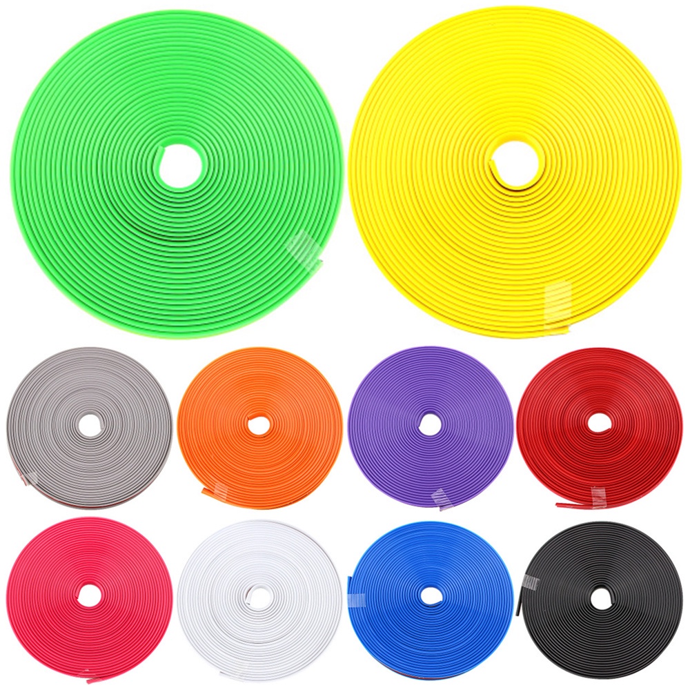8M Car Wheel Rim Protector Decor Strip Rubber Tire Guard Line Rimblades ...