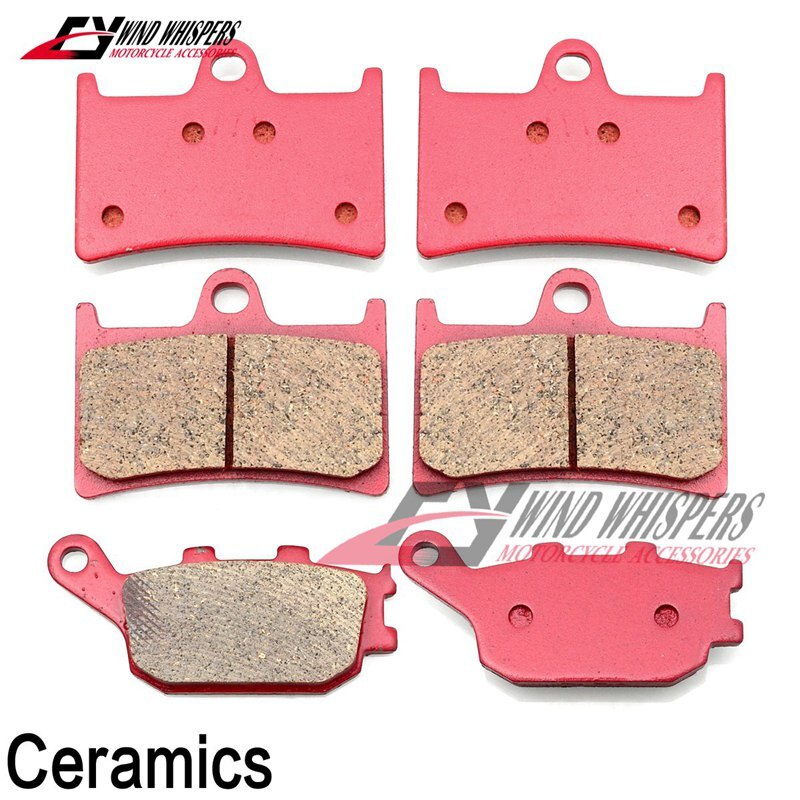 Ceramic Front Rear Brake Pads For Yamaha YZF R6 FZ6 Fazer S2 MT07 MT07