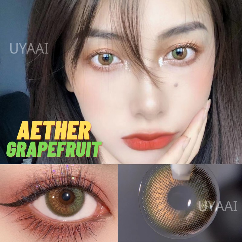 UYAAI 2pcs(1Pair) Colored Contact Lenses Purple Aether Series Lens