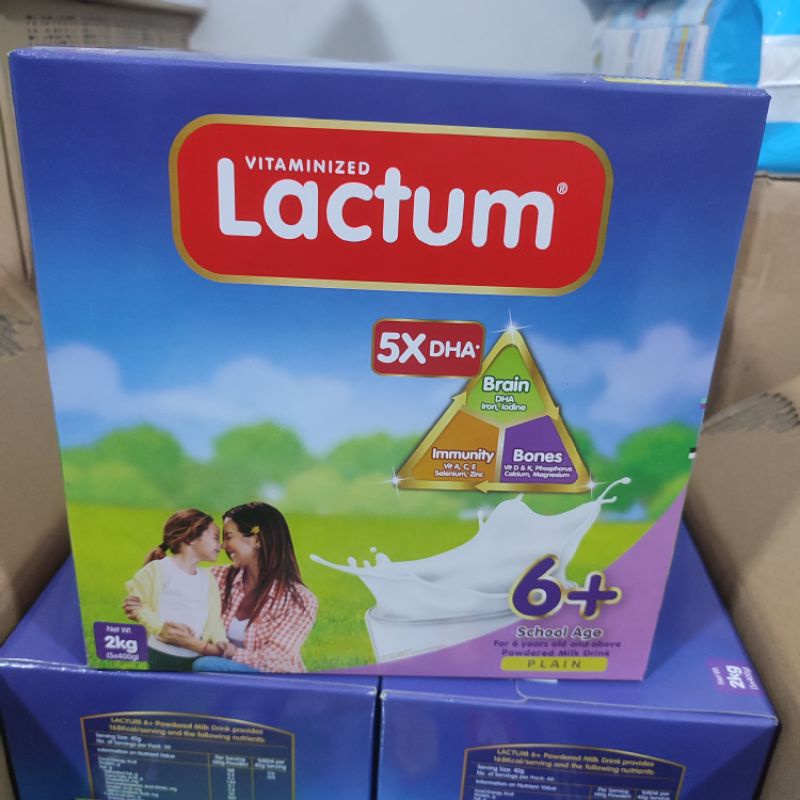 Lactum 6+ Plain Powdered Milk Drink 2kg (Expiration Date January 25