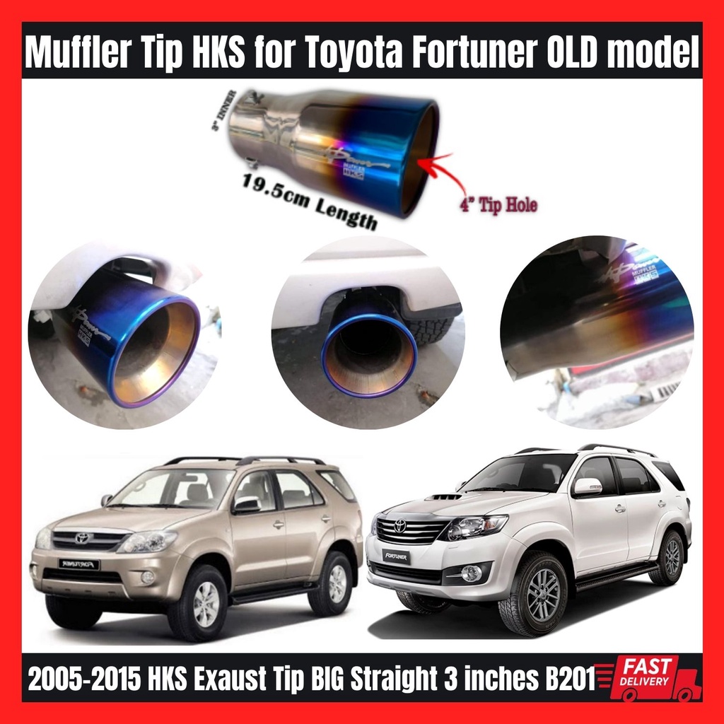 Muffler Tip HKS for Toyota Fortuner OLD model 20052015 HKS Exhaust Tip