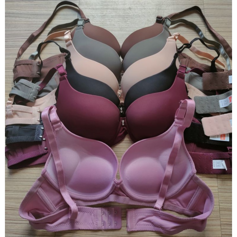 Women Sexy Thick Padded Deep V Plunge U Shape Cleavage Bra All Colors 32  34-38