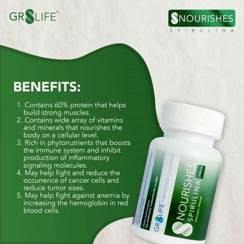 8NOURISHES SPIRULINA (weight loss, lowers sugar/diabetes, lactation