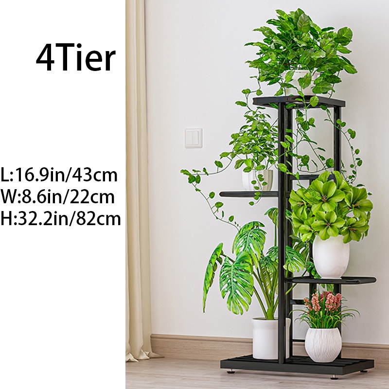 4/5/8 Tiers Plant Rack Display Shelf Plant Stand Outdoor Indoor Garden ...