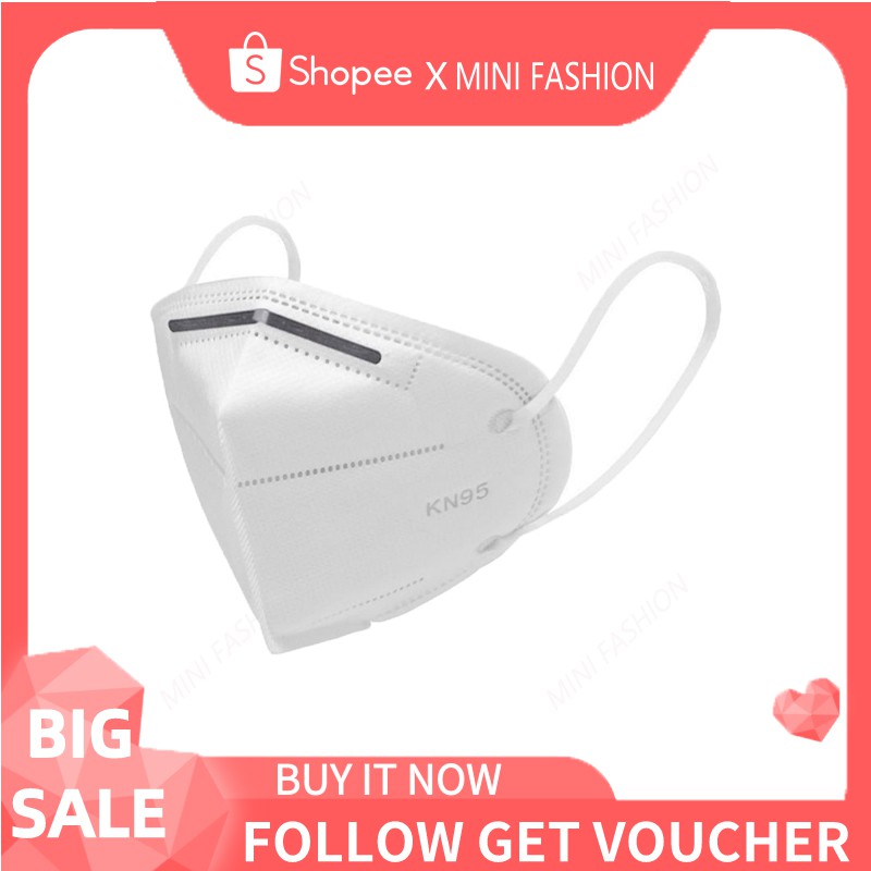 KN95 Face Mask N95 Protective Mask, Disposable Mask White Mask 1pc