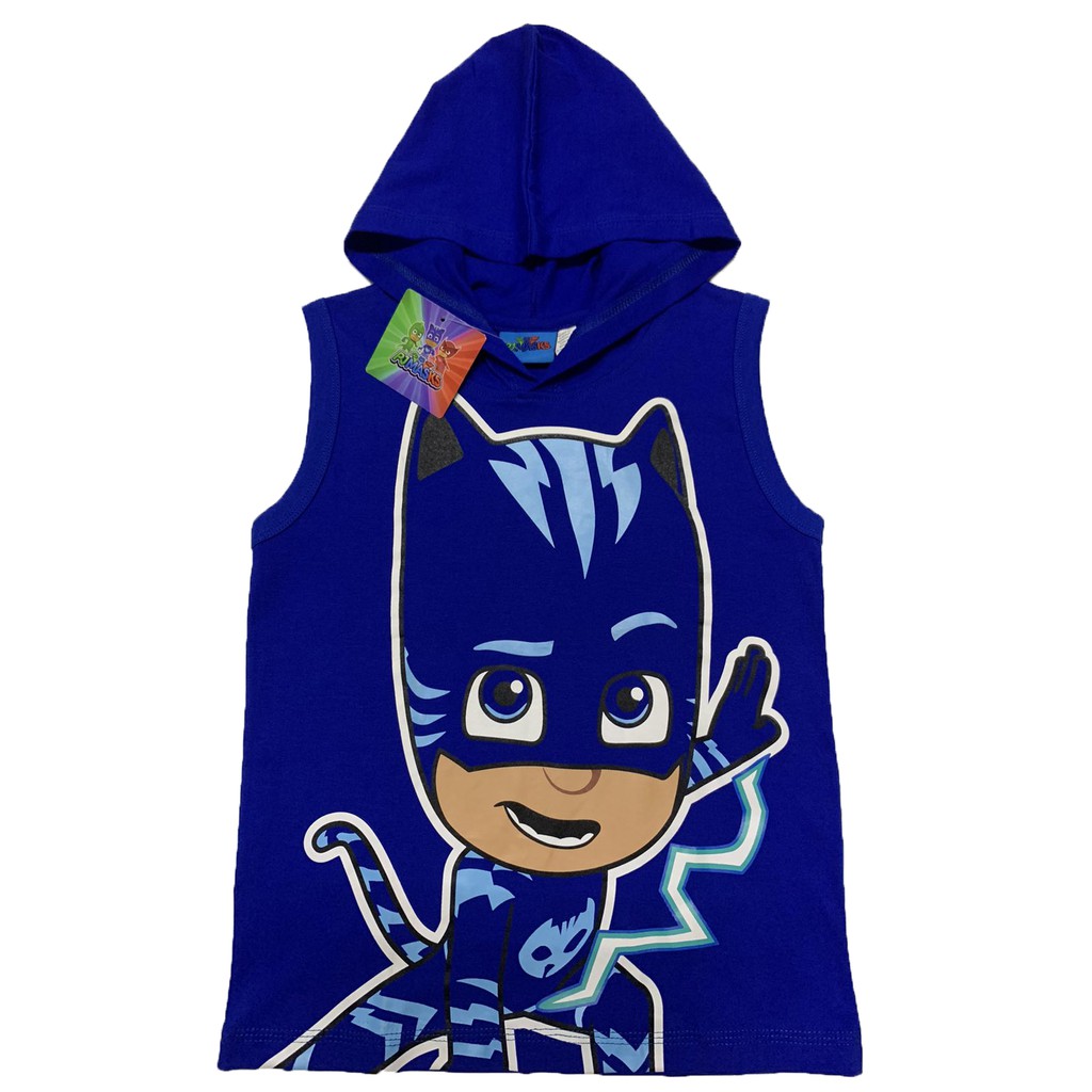 PJ Mask Catboy Speed Boys Kids And Toddlers Muscle Shirt With Hood