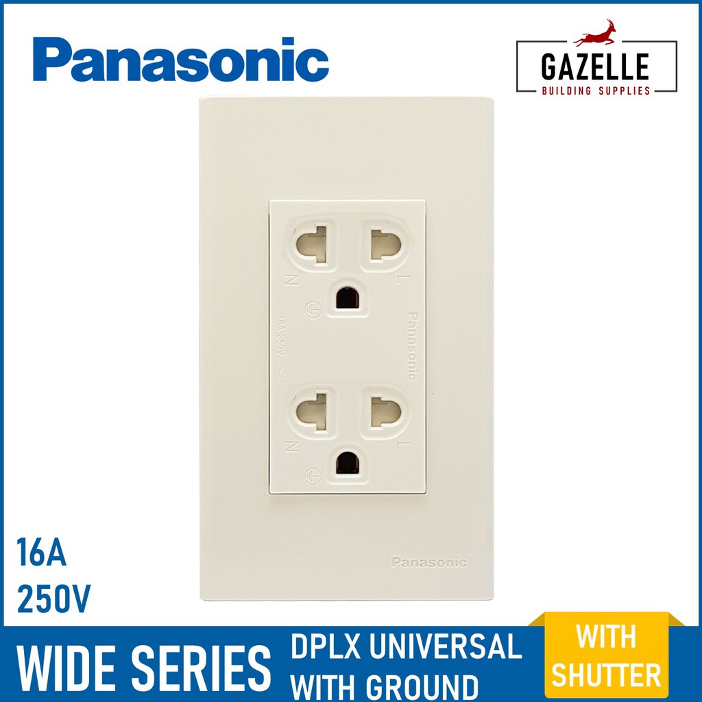 Panasonic Wide Series Duplex Outlets W Ground Shopee Philippines