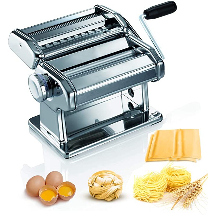  Pasta Maker,Tooluck 150 Pasta Roller Pasta Machine With 2 In 1  Dough Cutter And 7 Adjustable Thickness Setting For Homemade Pasta,Spaghetti,  Fettuccini, Lasagna Or Dumpling Skins,Best Kitchen Gift Set : Home