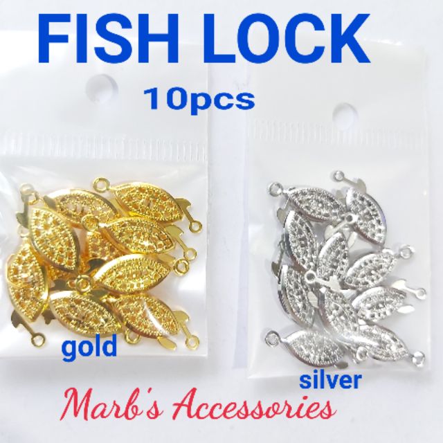 10PCS FISH LOCK ( GOLD,SILVER) | Shopee Philippines