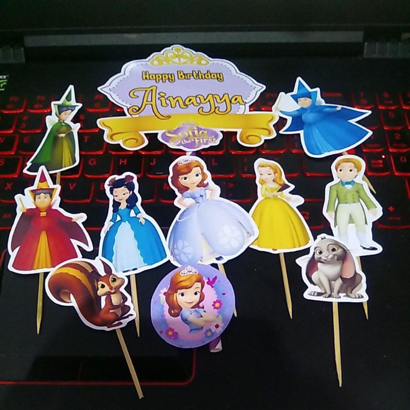 Princess sofia the first cake decoration cake topper | Shopee Philippines