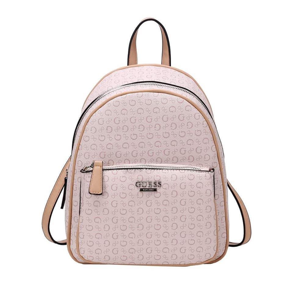 Guess monogram backpack online