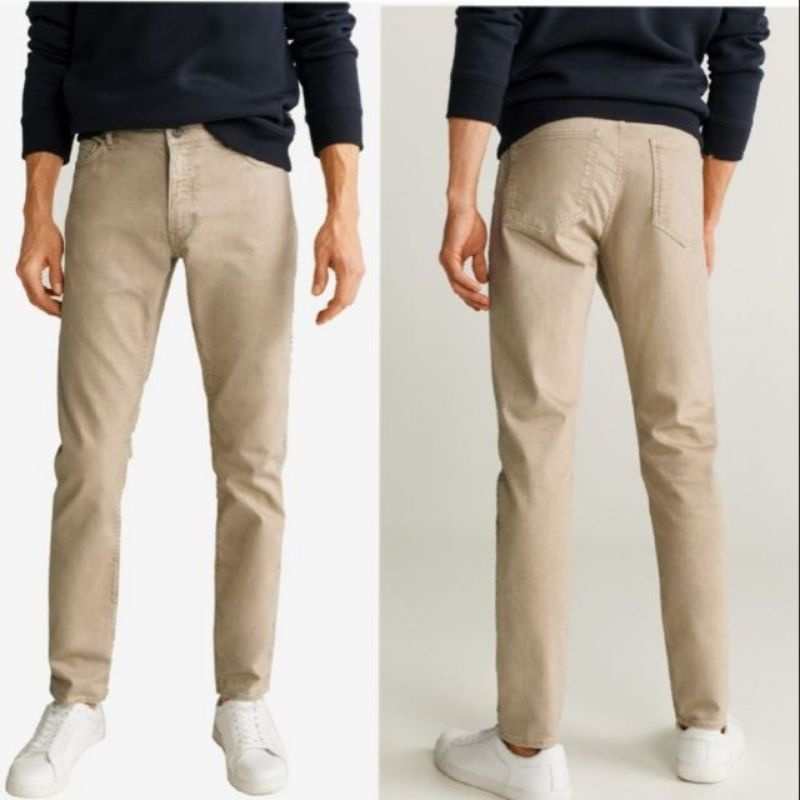 PLAIN KHAKI PANTS FOR MEN STRETCHABLE AND AFFORDABLE