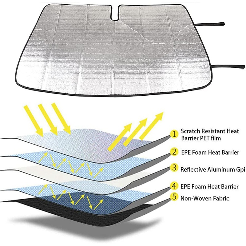 Windshield Sunshade for Ford Ranger 2015-2021 Aluminum Foil Car Front ...