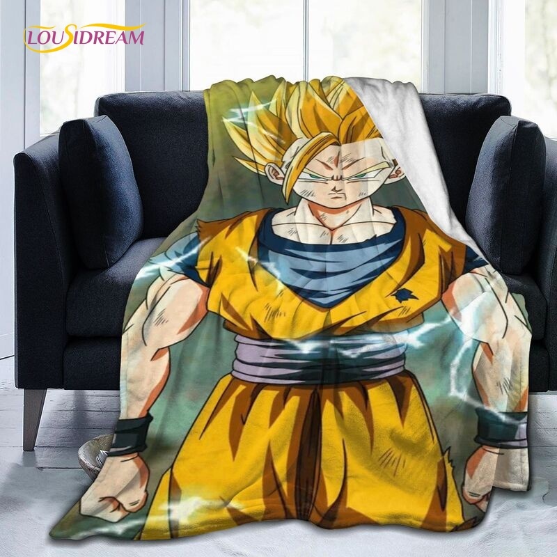 Anime DragonBallZ Blanket Flannel Blanket Super Soft Dragon Fleece
