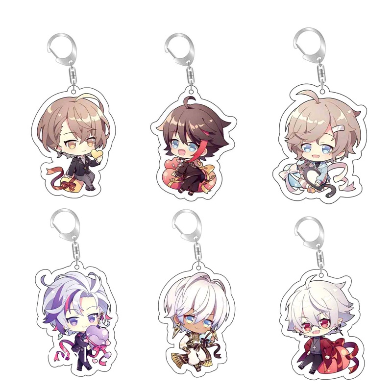 Hot Anime Luxiem Vtuber Vox Akuma Mysta Rias Cartoon Keychain Student ...