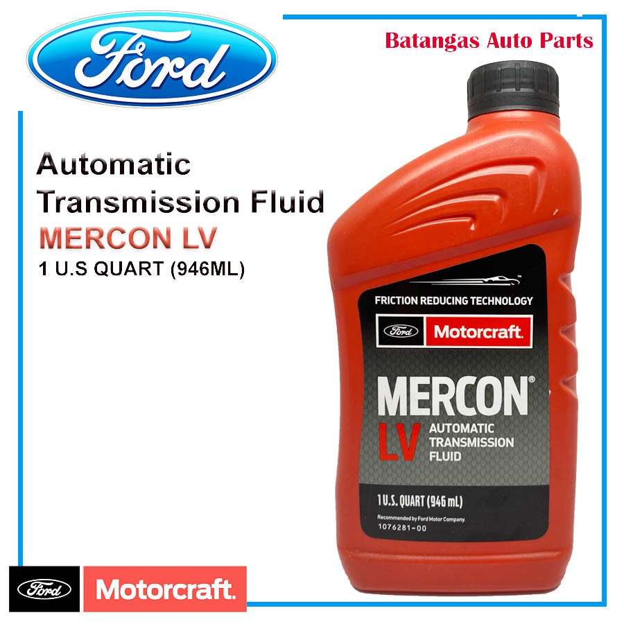 MOTORCRAFT Mercon LV Automatic Transmission Fluid 946ML | Shopee ...