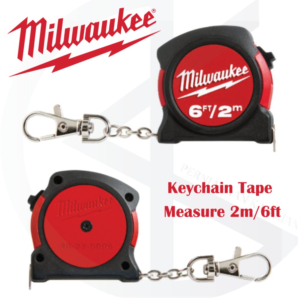 Milwaukee Keychain Tape Measure 2m/6ft Shopee Philippines