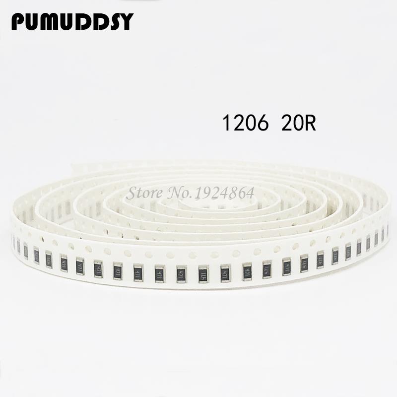 Resistors 120 6 Smd 20 ohms 0. 25 W 1/4 W 20 R 100 pcs. | Shopee ...