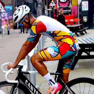 Chaise Cycling Triathlon Men Road Bike Skinsuit Jersey Set One