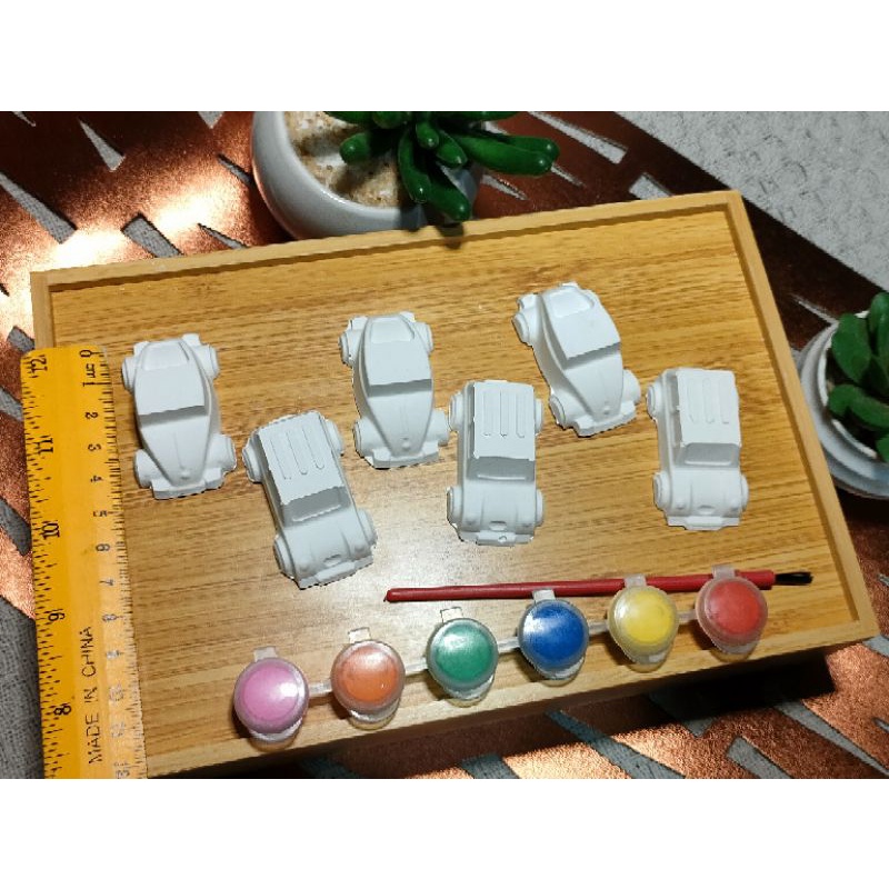 Paint Your Own Cars Plaster Figures Painting Set Shopee Philippines