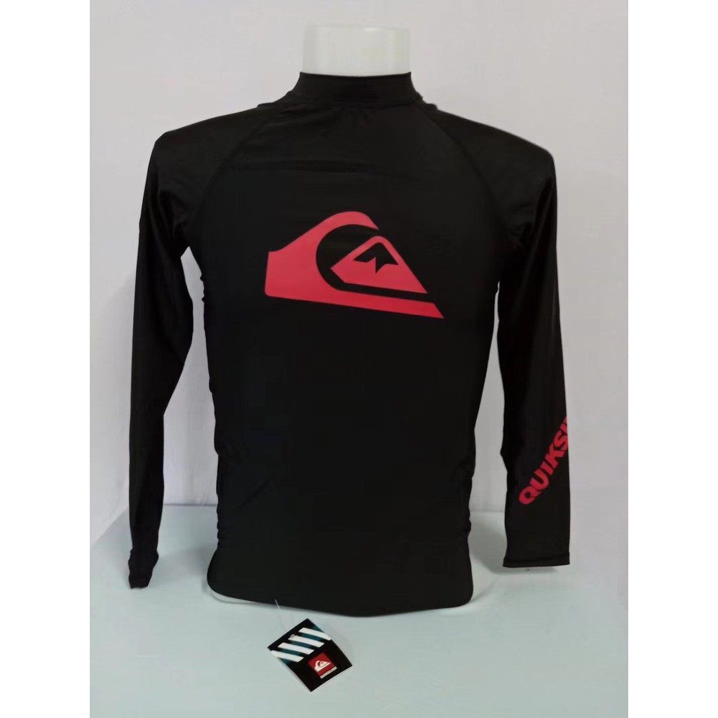 quicksilver swimming long sleeve stretchable swimwear for men diving