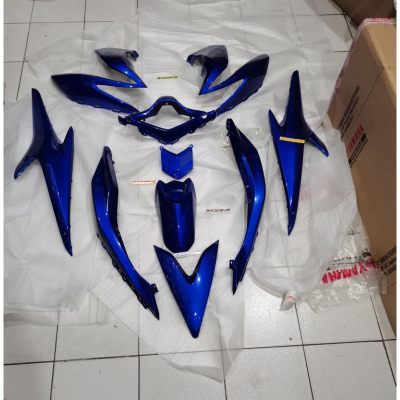 Aerox Race Blue 10pcs Fairings Set Orig Yamaha Genuine Shopee