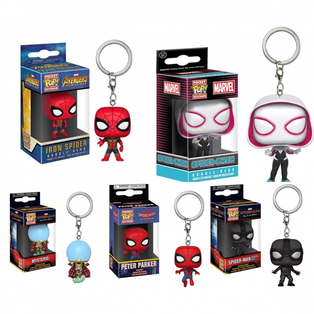 Funko pop deals keychain spider man