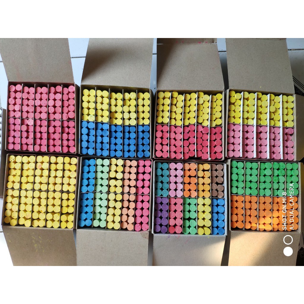 Hi CHALK SUPER LIGHT DUST-FREE BOARD WRITING POWDER 100 tablets/box ...